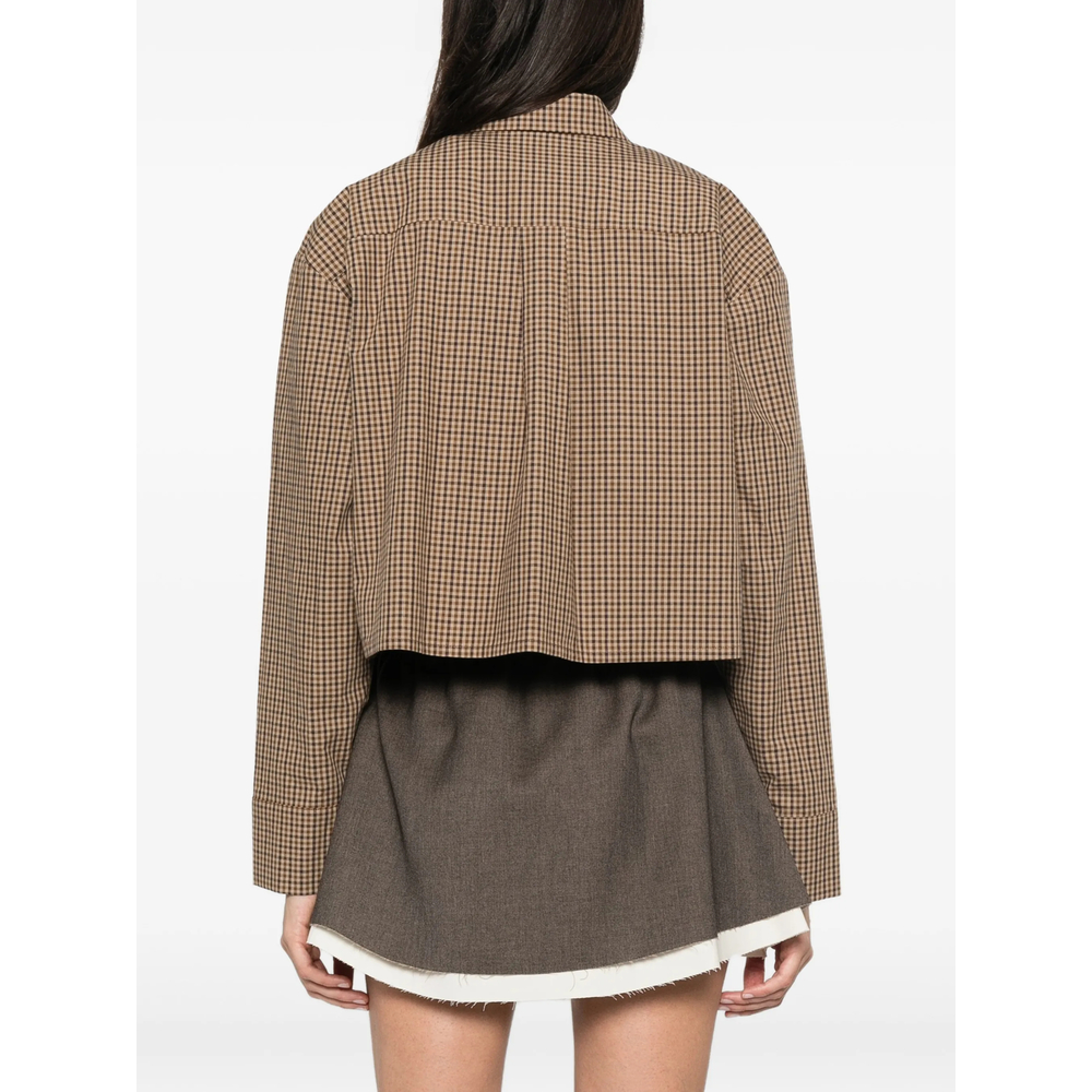 Cropped Checked Shirt