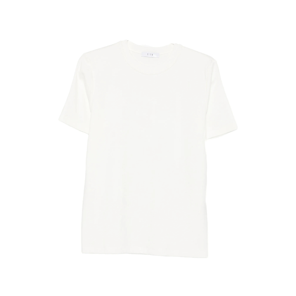 Eleh Crew-neck Short-sleeve T-shirt In White