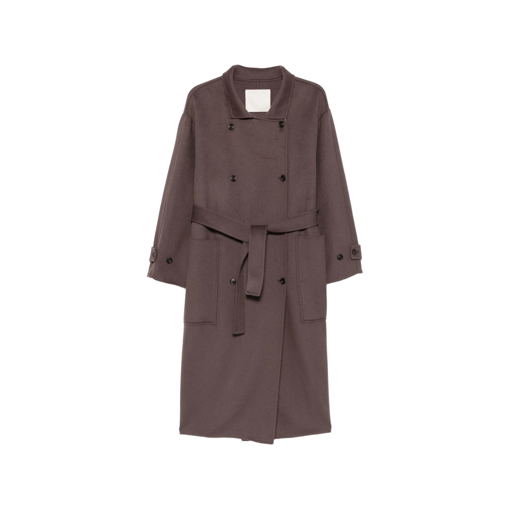 Double-Breasted Belted Coat