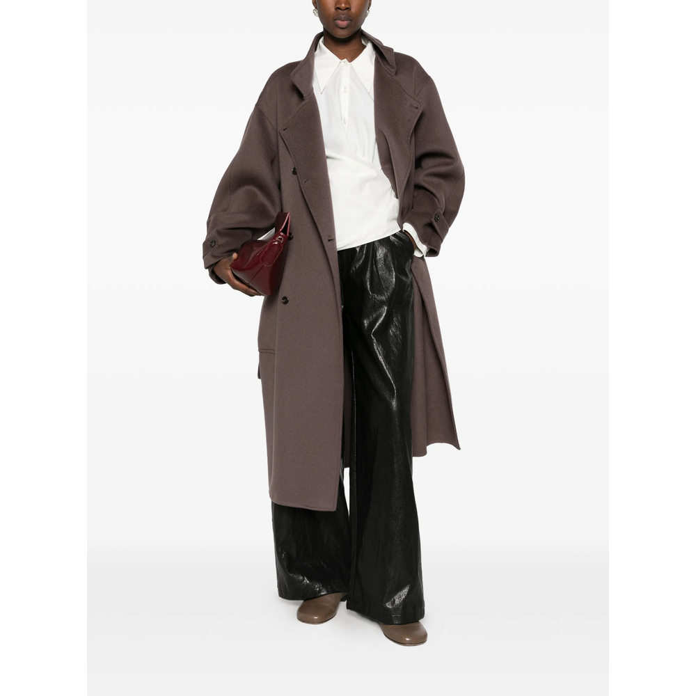 Double-Breasted Belted Coat
