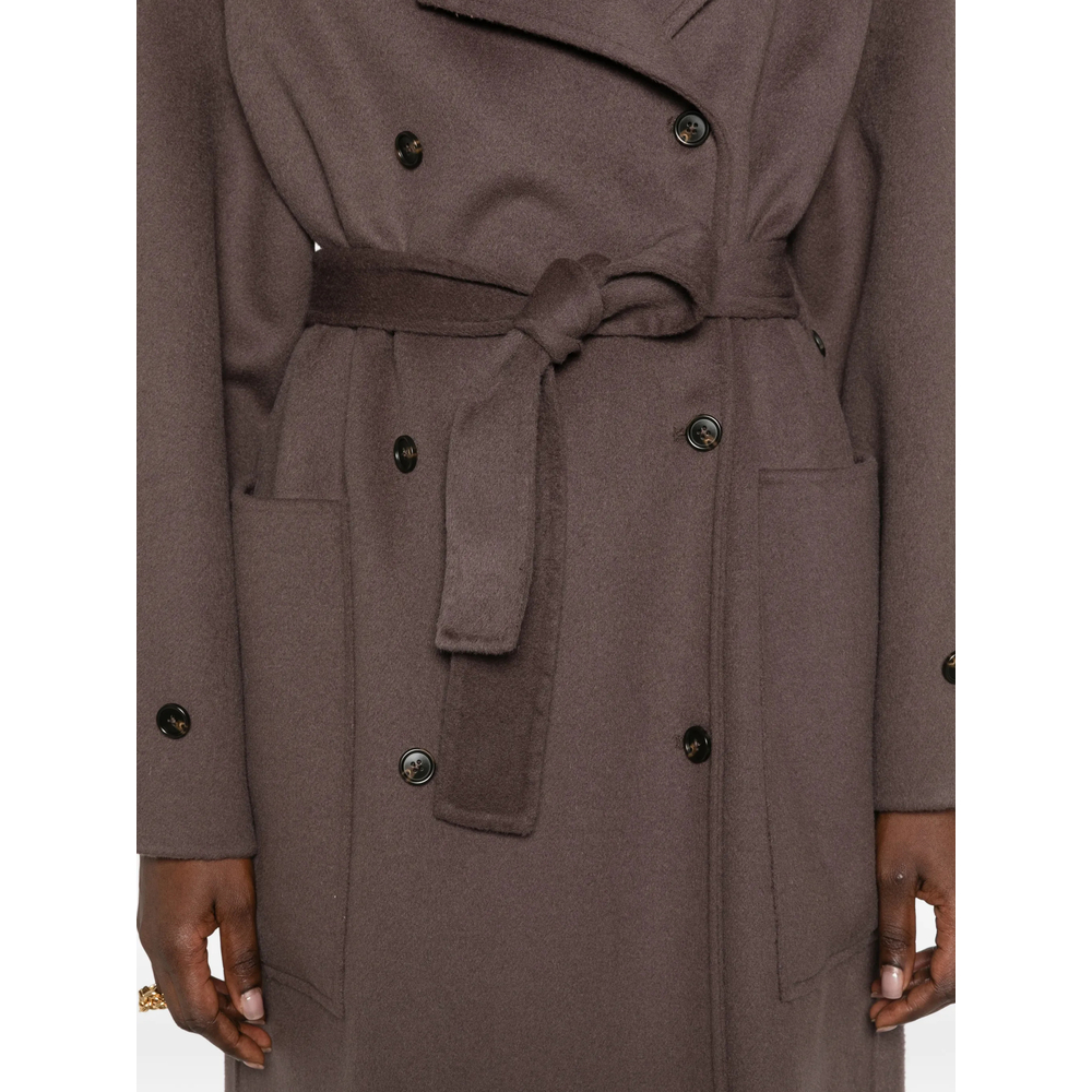 Double-Breasted Belted Coat