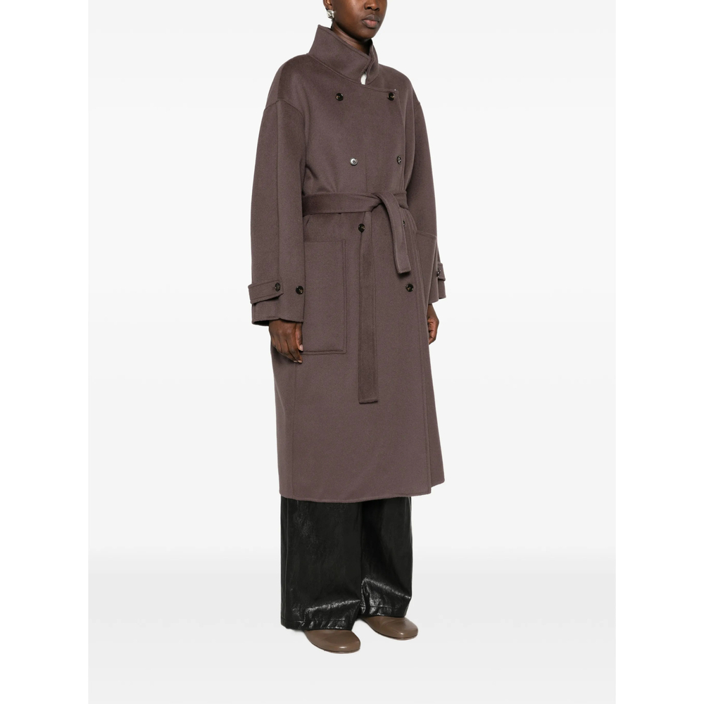 Double-Breasted Belted Coat