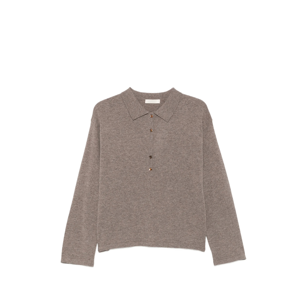 Button-Up Collar Sweater