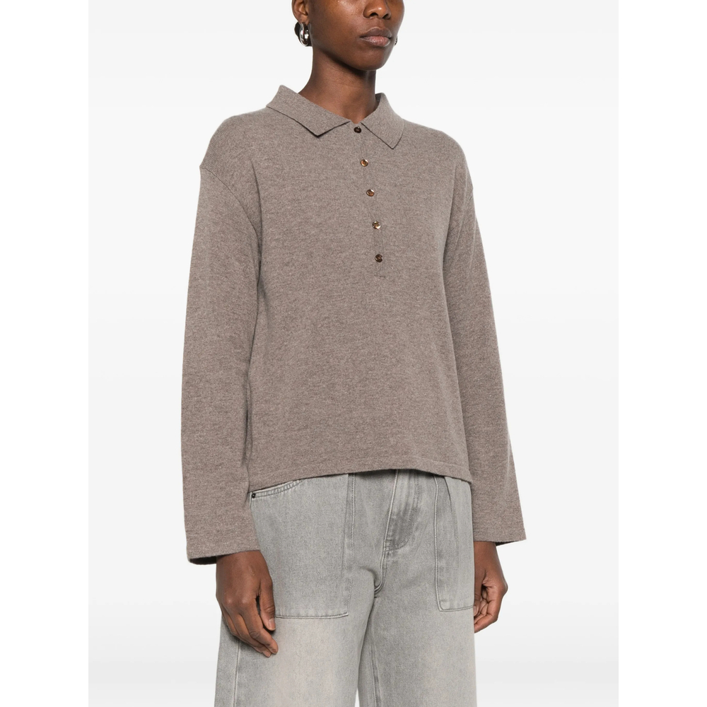 Button-Up Collar Sweater
