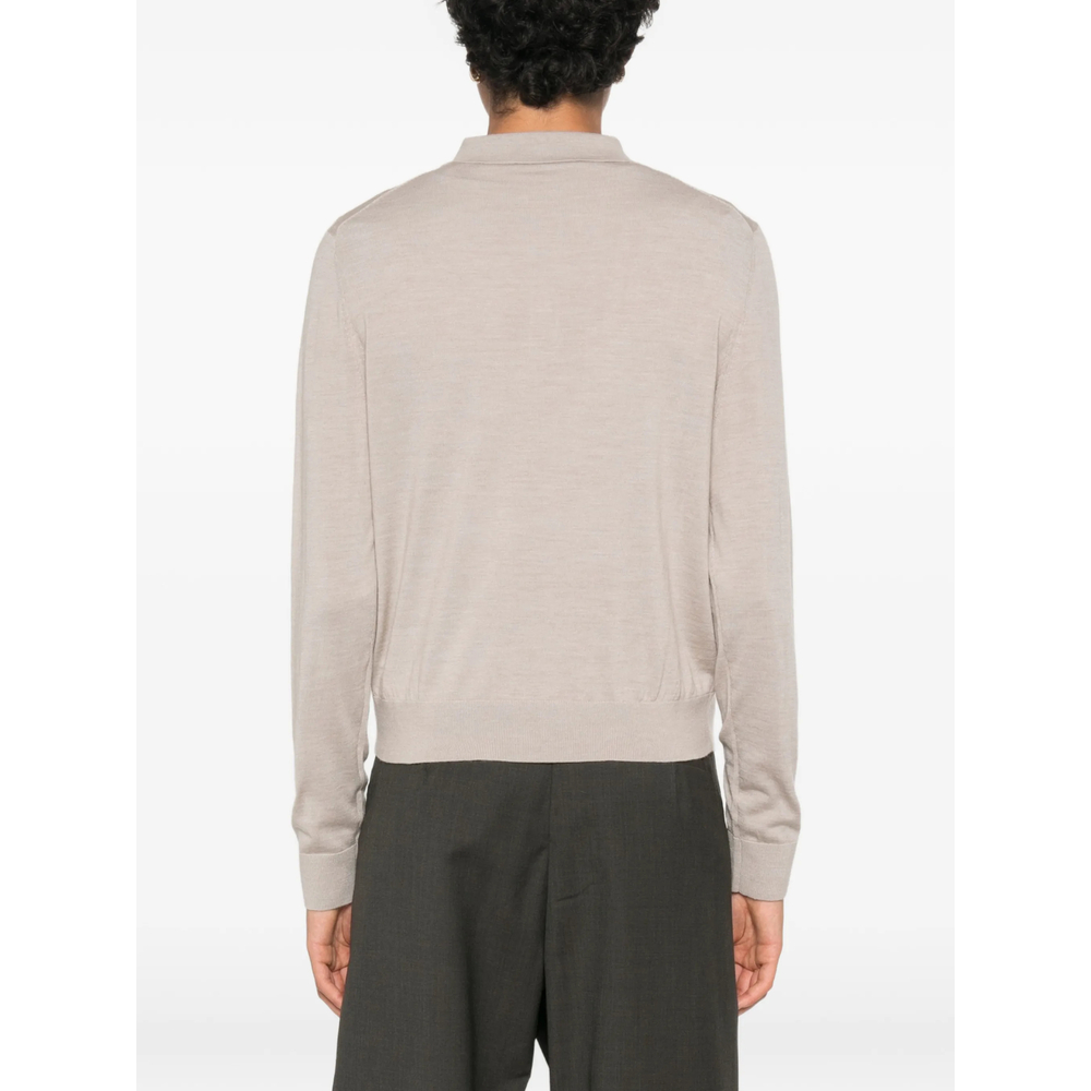Long-Sleeve Polo Top
