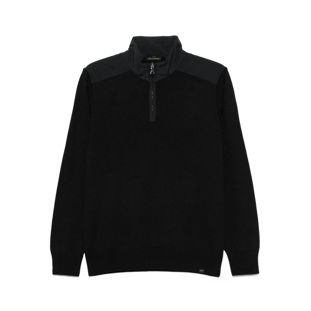 Paul & Shark High-neck Wool Half-zip Sweater