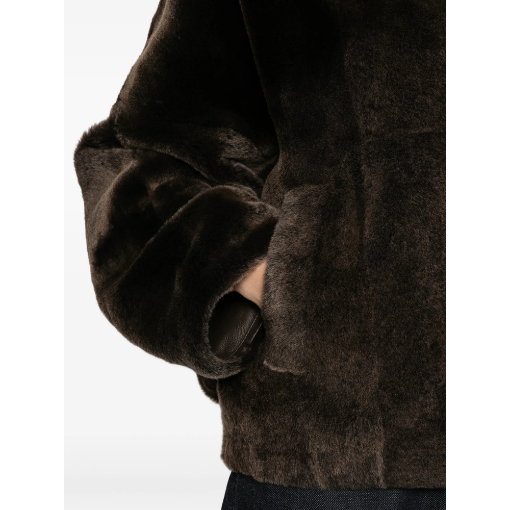 Hooded Button-Fastening Jacket