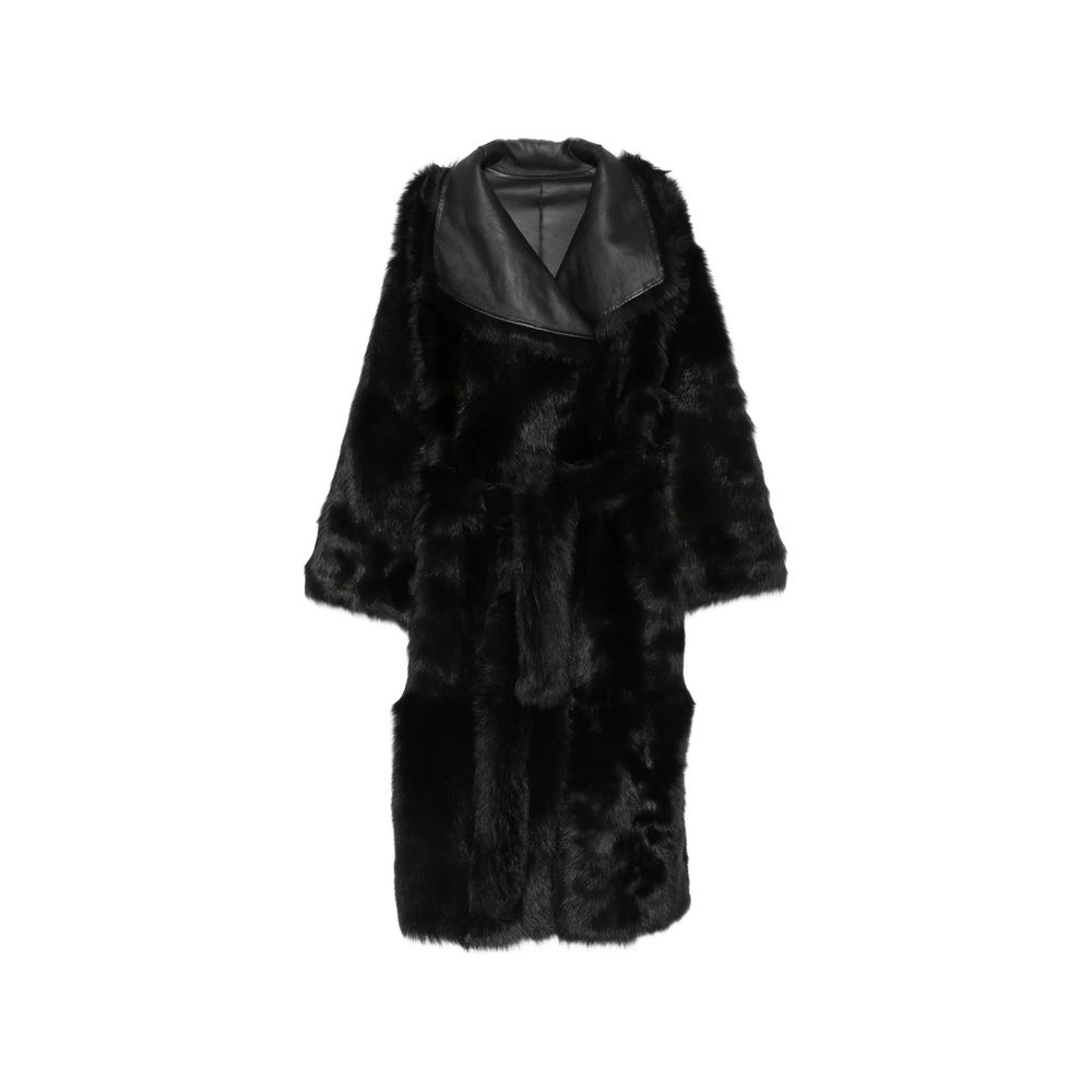Yves Salomon Shearling-trimmed Fur Jacket