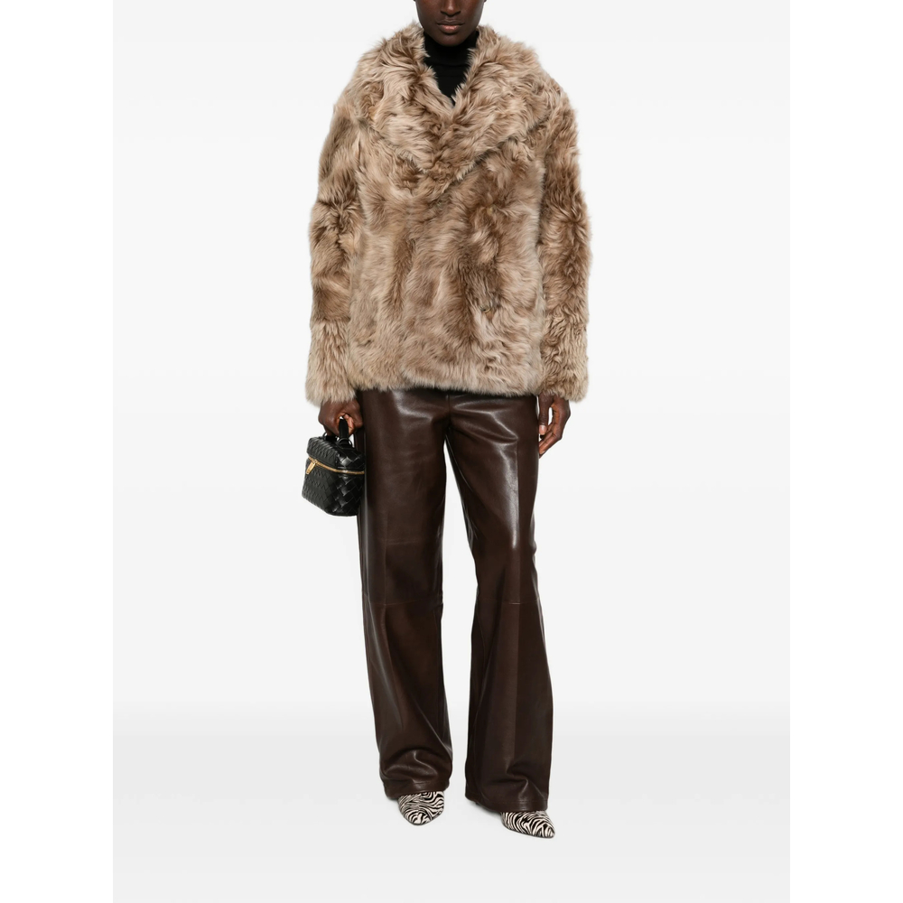 Shearling Double-Breasted Jacket