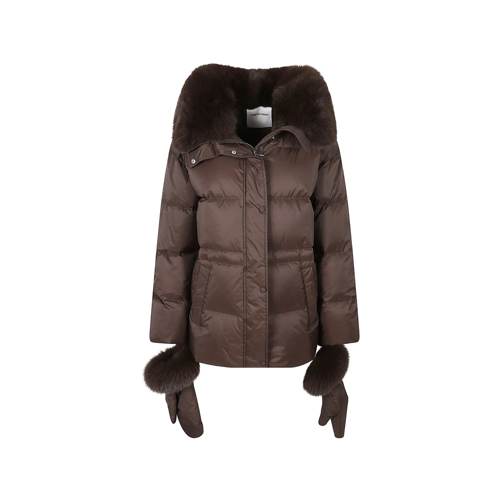 Yves Salomon Fur-trim Padded Jacket