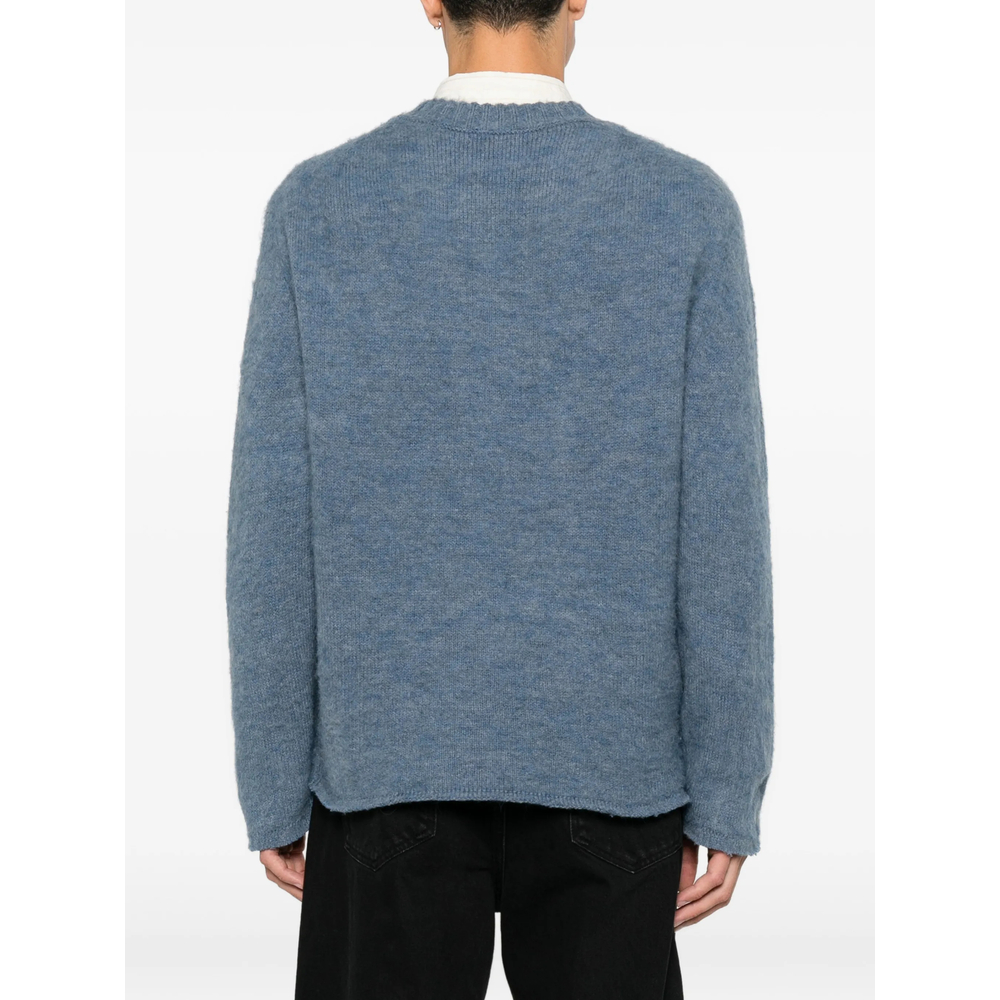 Brushed-Knit Crew-Neck Sweater