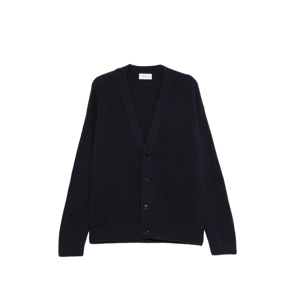 Diana Studio Ribbed-knit V-neck Cardigan