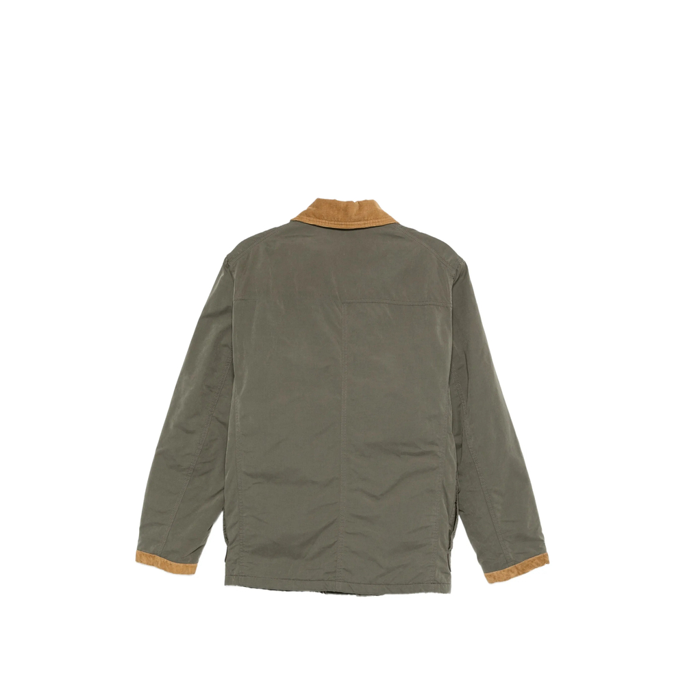 Corduroy-Collar Lobster-Clasp Jacket
