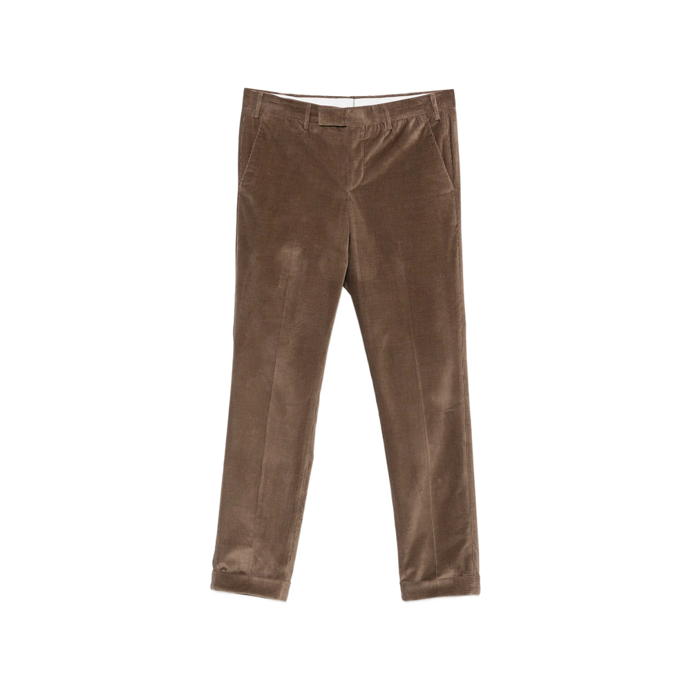 Pt Torino Corduroy-texture Turned-up Trousers