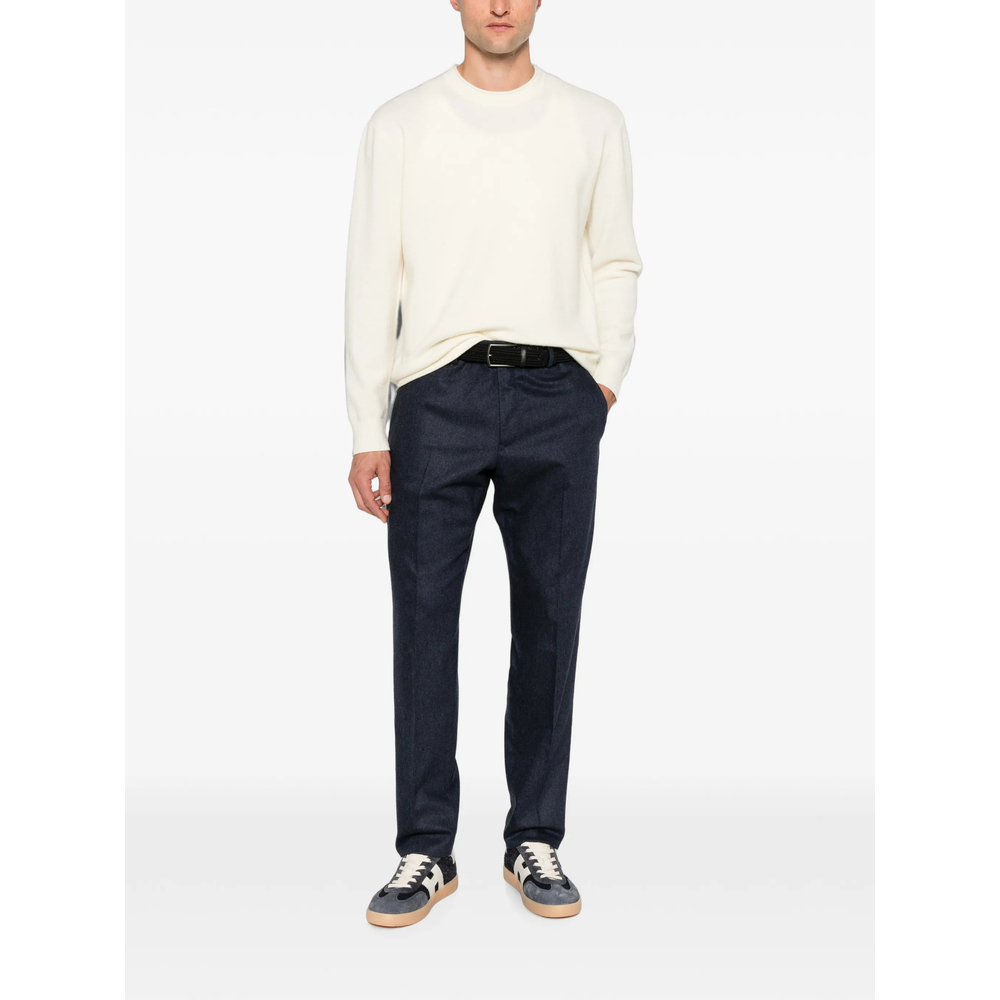 Pressed-Crease Tailored Trousers