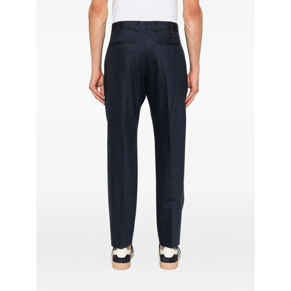 Pressed-Crease Tailored Trousers