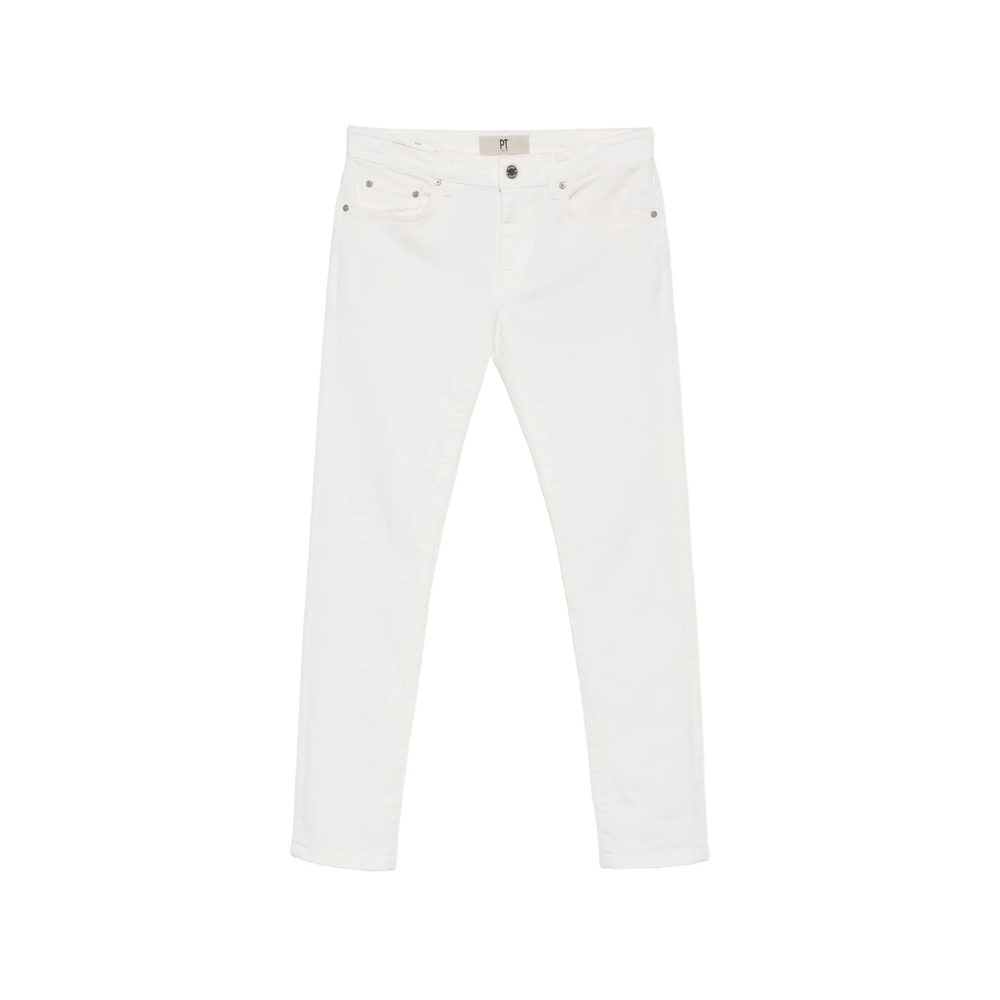 Pt01 Denim Logo-patch Slim Jeans