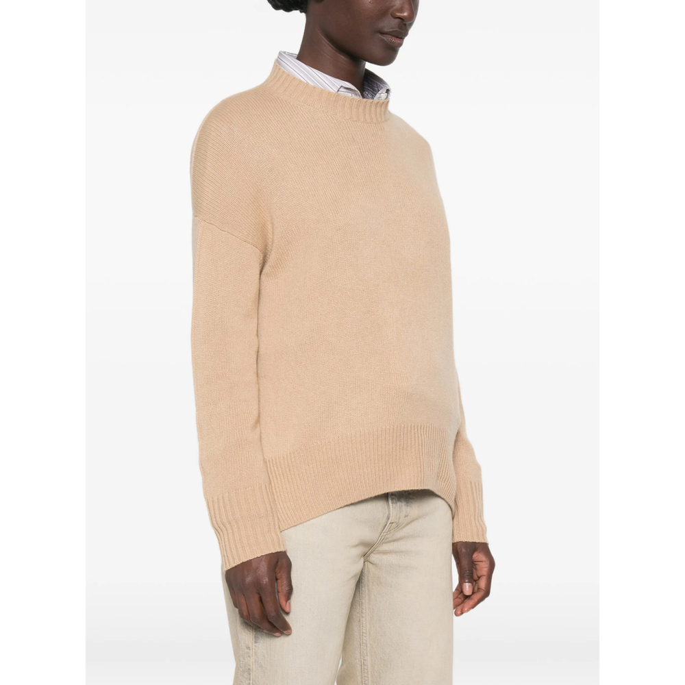 Drop-Shoulder Crew-Neck Sweater
