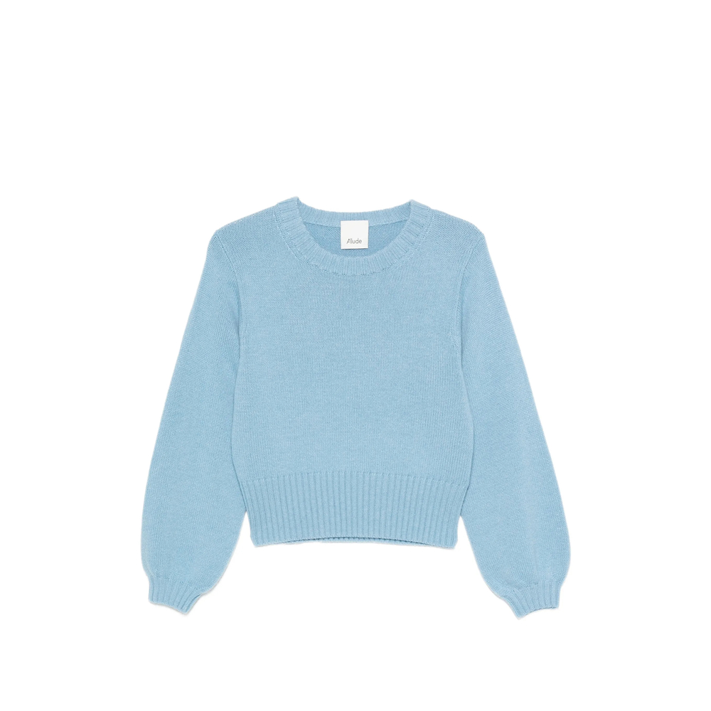 Ribbed-Knit Crew Neck Sweater