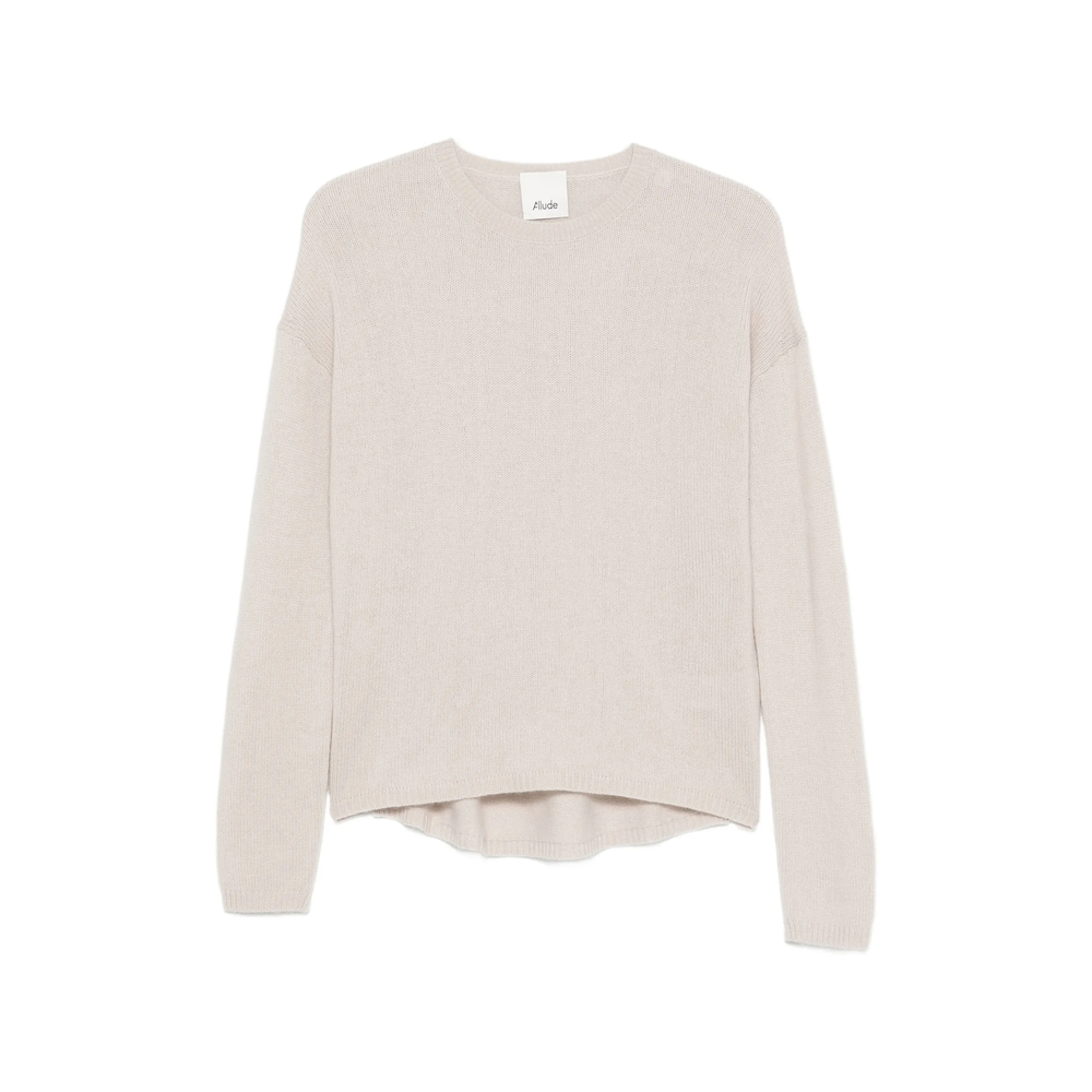 Ribbed-Knit Drop-Shoulder Cashmere Sweater