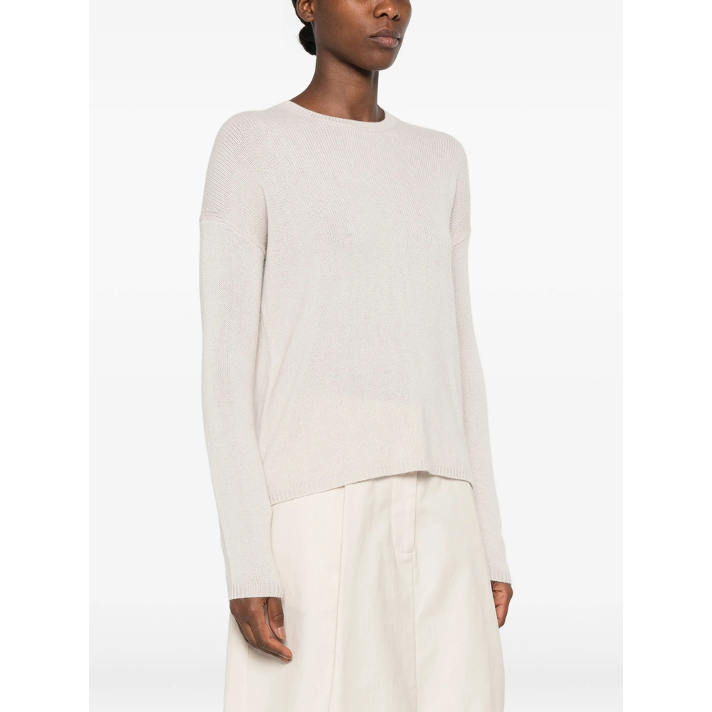 Ribbed-Knit Drop-Shoulder Cashmere Sweater