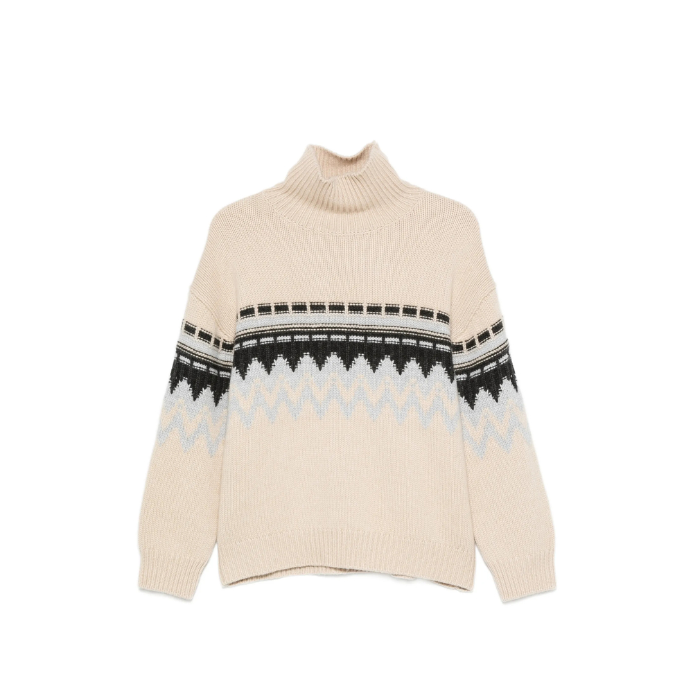 High-Neck Cashmere Sweater