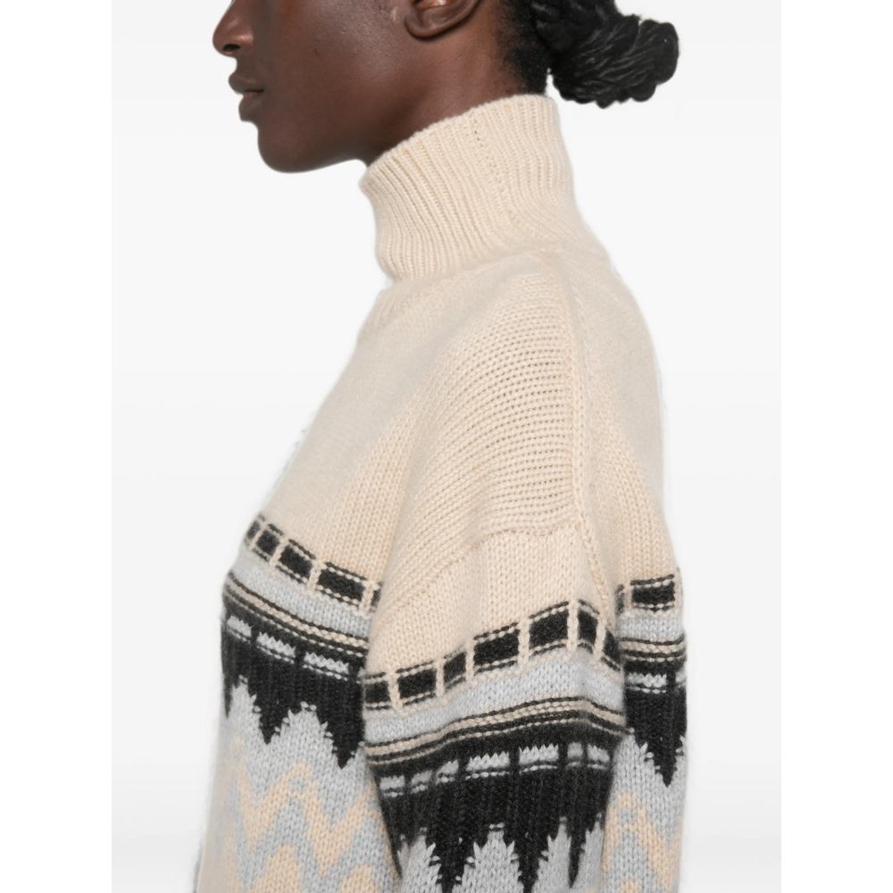 High-Neck Cashmere Sweater