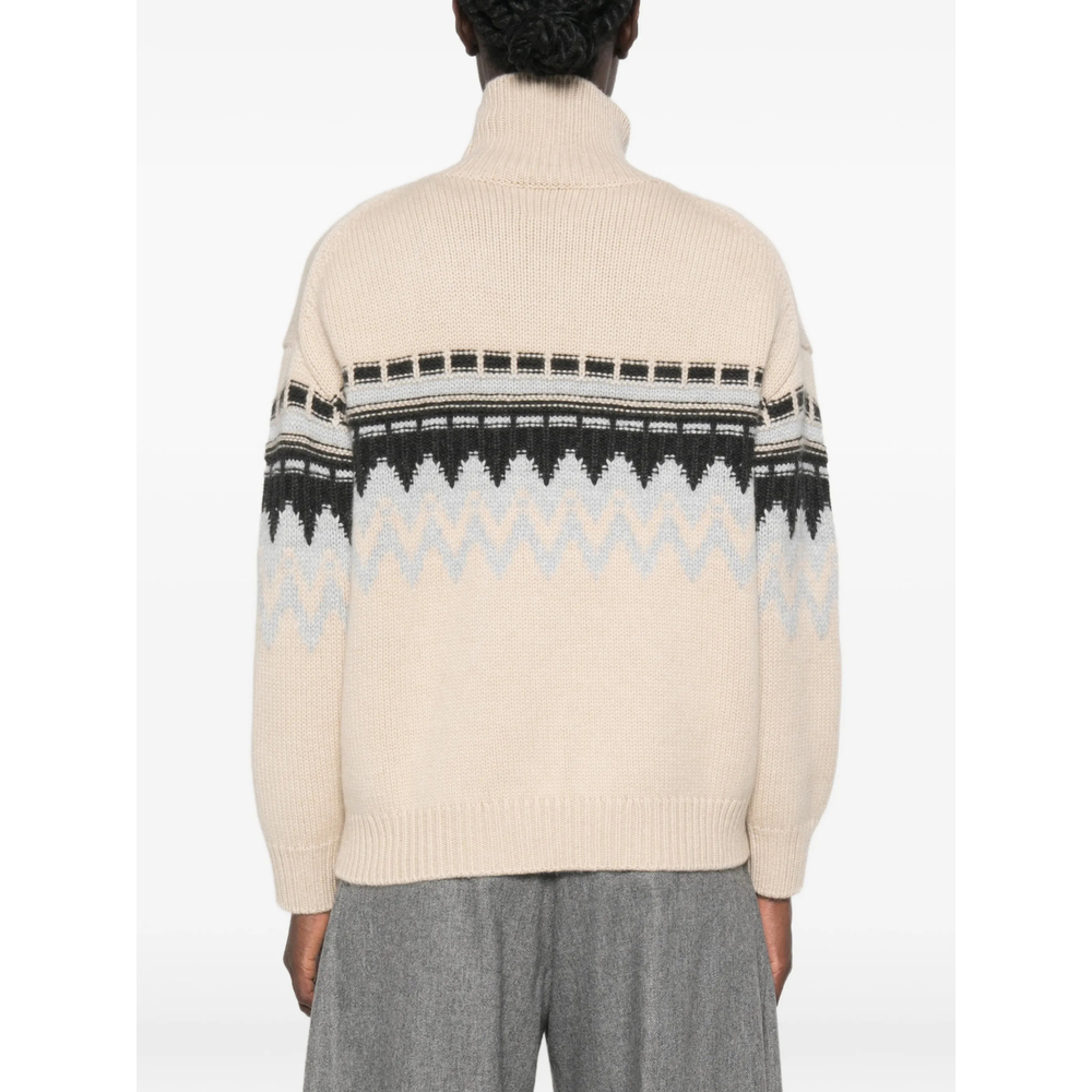 High-Neck Cashmere Sweater