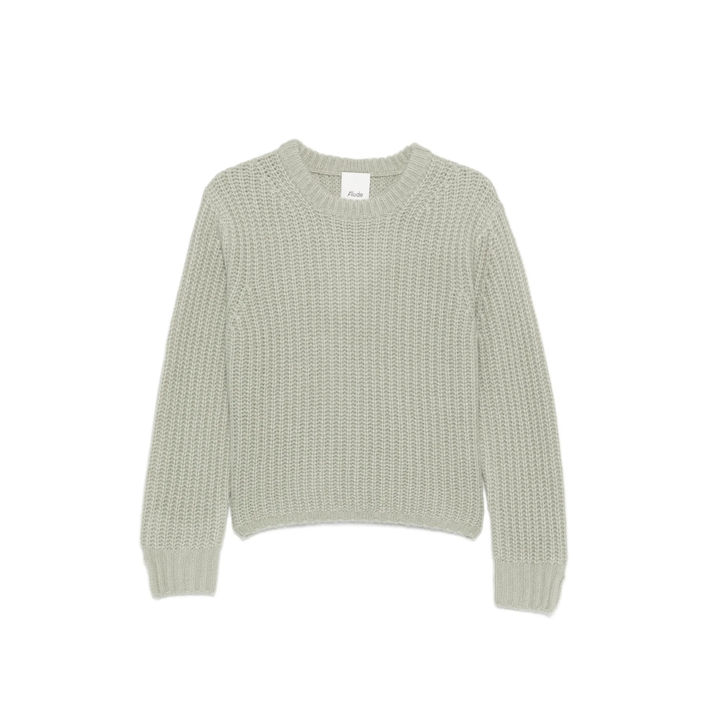 Ribbed-Knit Crew-Neck Sweater