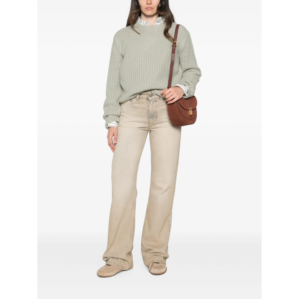 Ribbed-Knit Crew-Neck Sweater