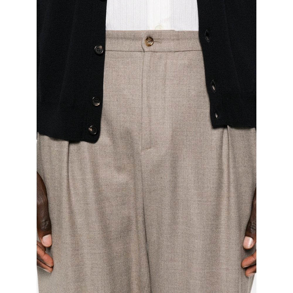 Pleated Tapered Trousers