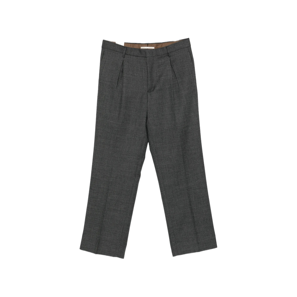 Pleated-Detail Wide-Leg Trousers