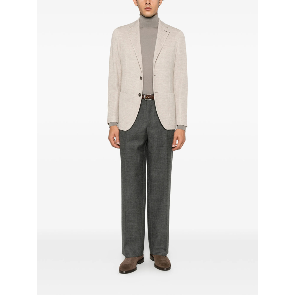 Pleated-Detail Wide-Leg Trousers