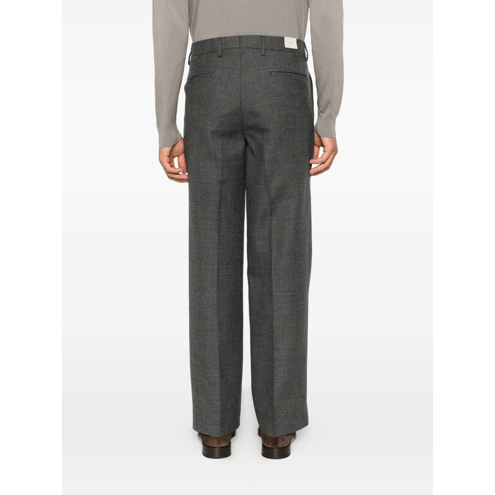 Pleated-Detail Wide-Leg Trousers