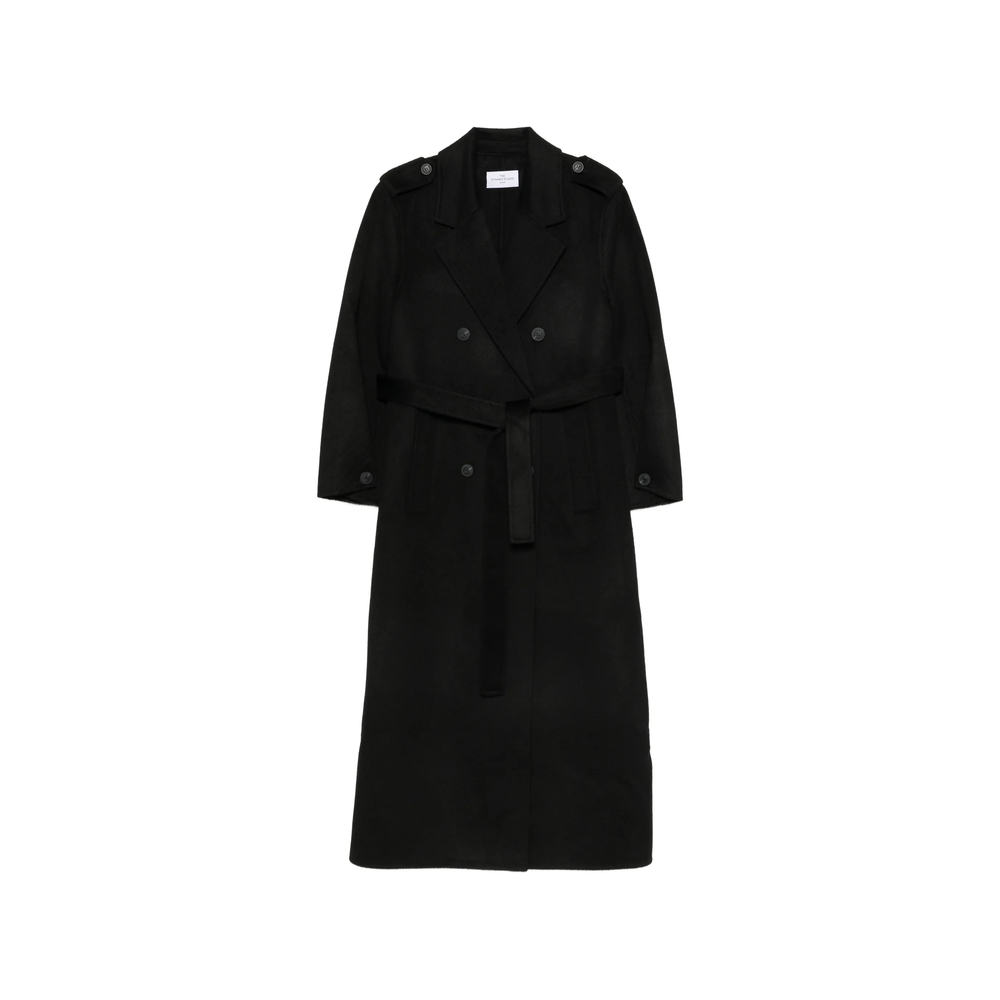 Double-Breasted Belted Coat