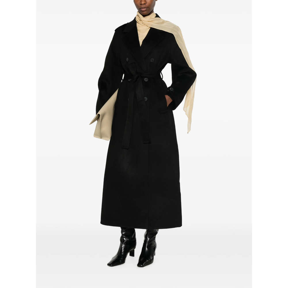 Double-Breasted Belted Coat