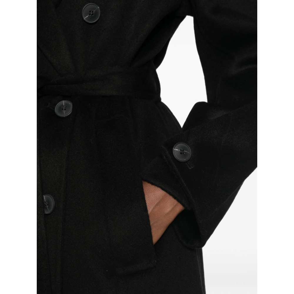 Double-Breasted Belted Coat
