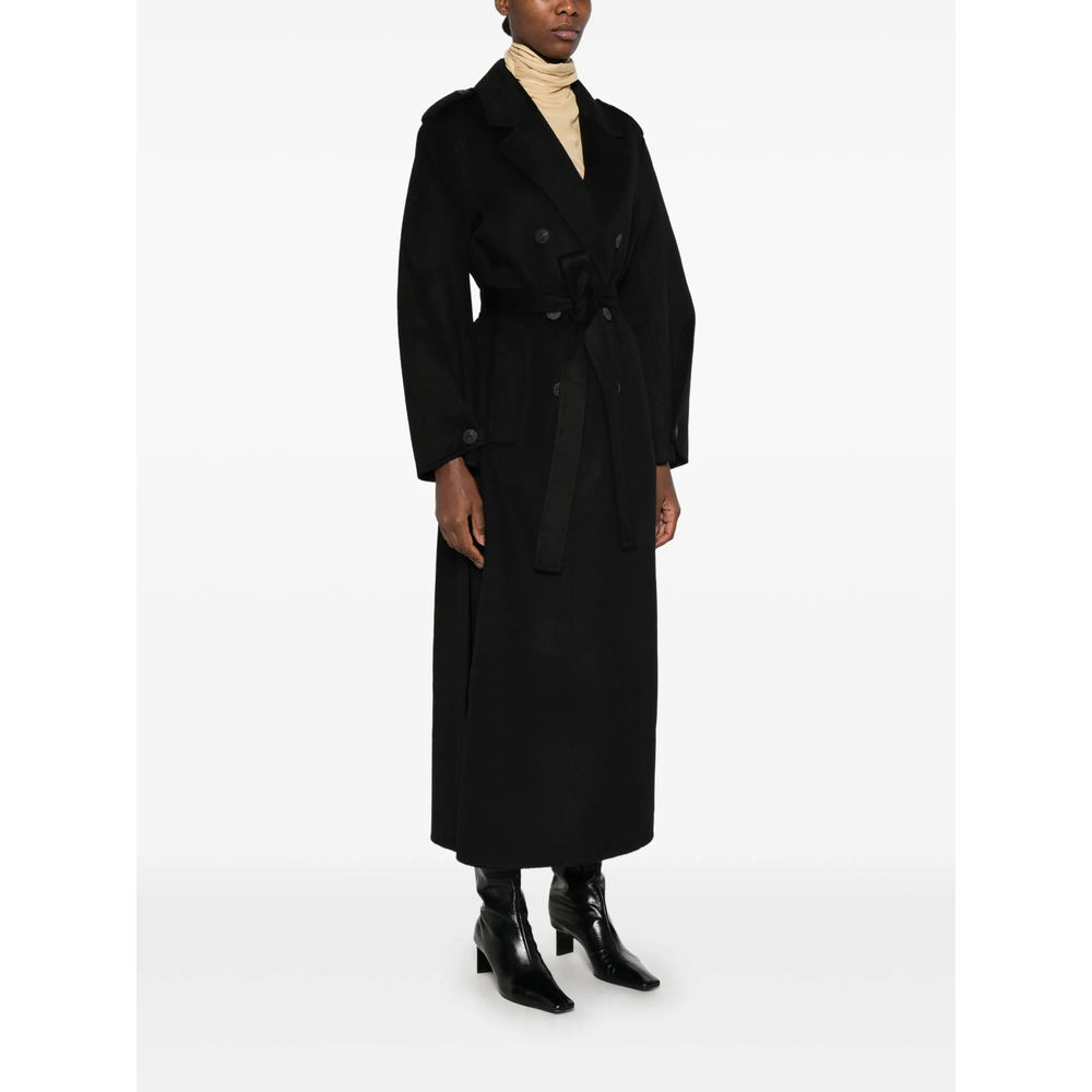 Double-Breasted Belted Coat