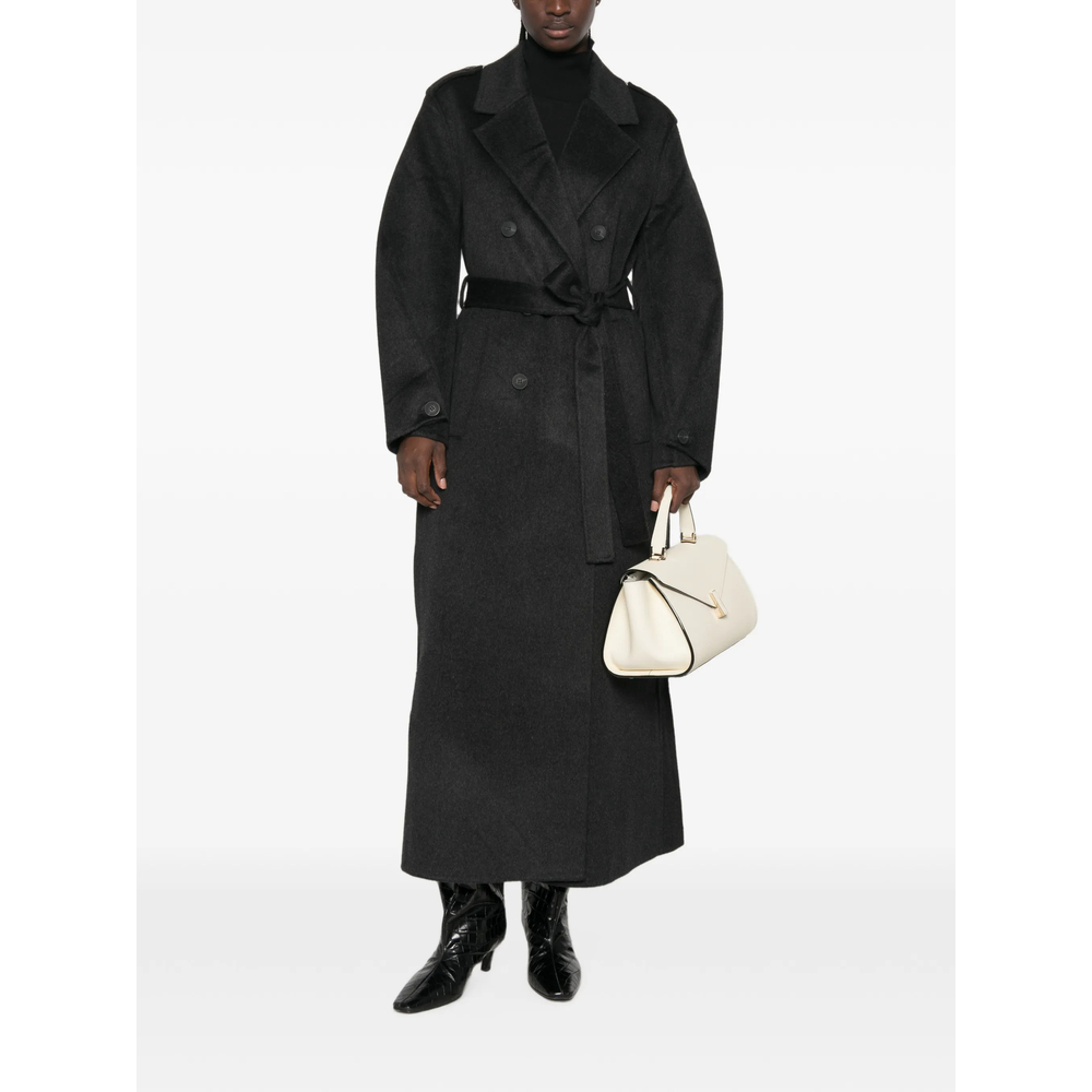 Double-Breasted Belted Coat