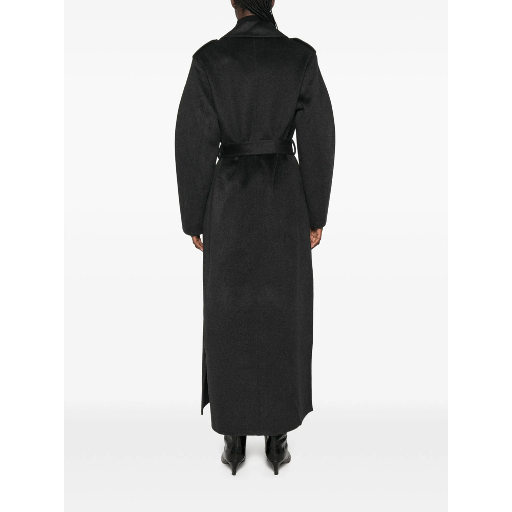 Double-Breasted Belted Coat