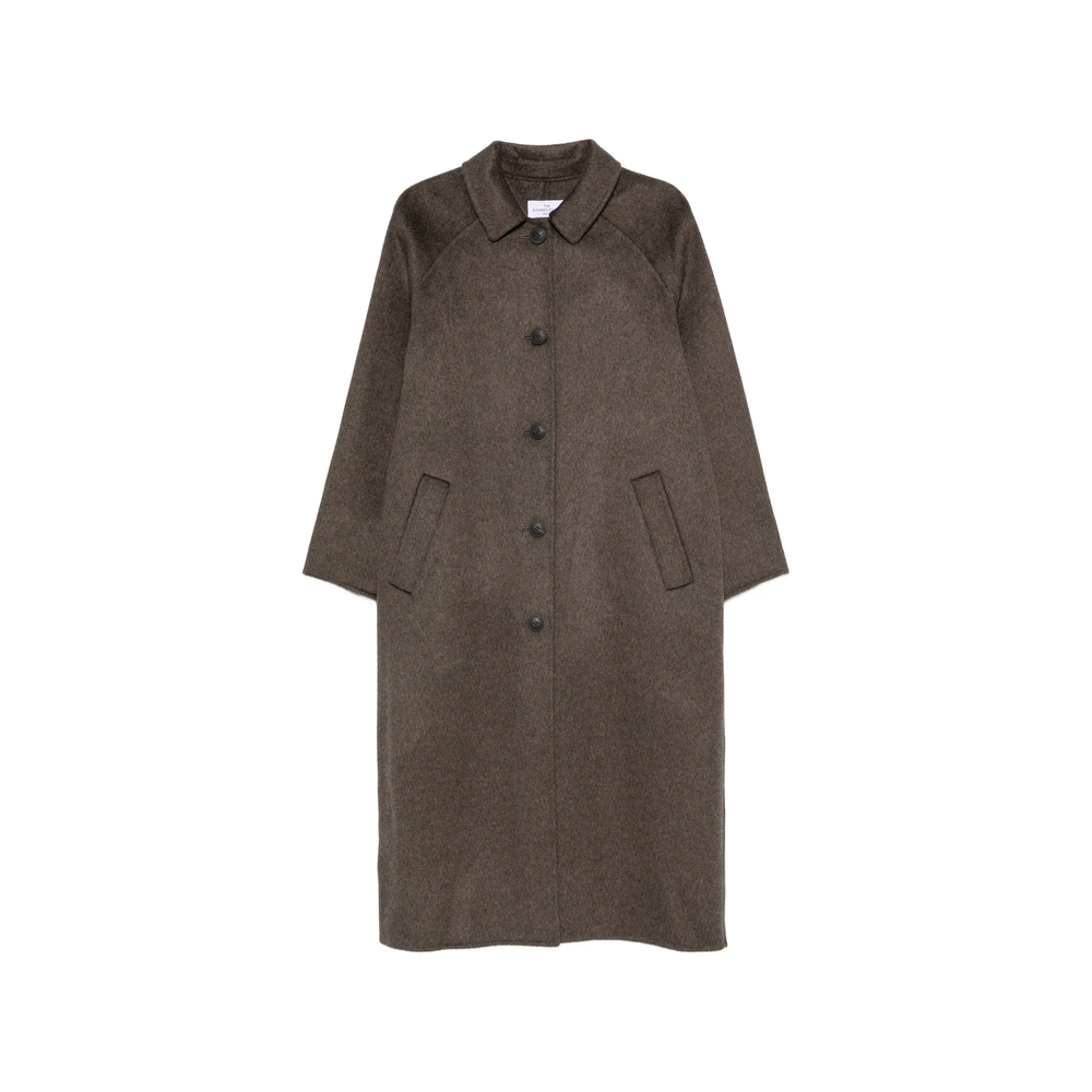 Single-Breasted Wool-Blend Coat