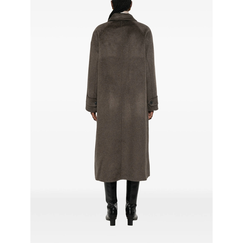 Single-Breasted Wool-Blend Coat