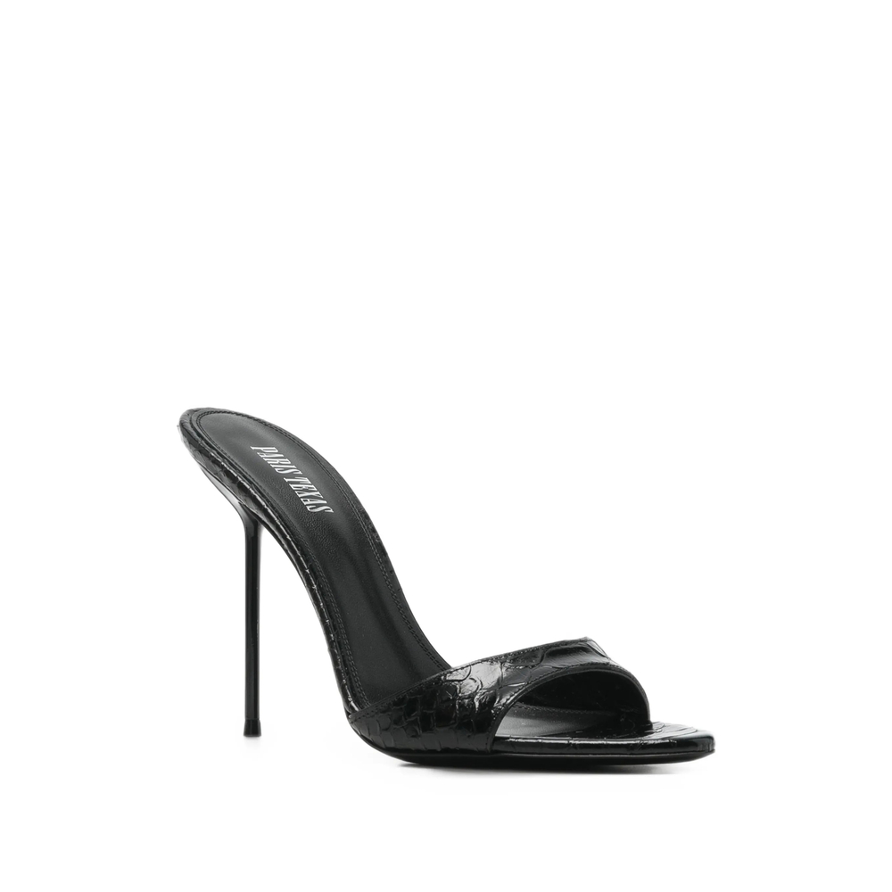 Lidia Crocodile-Effect Sandals