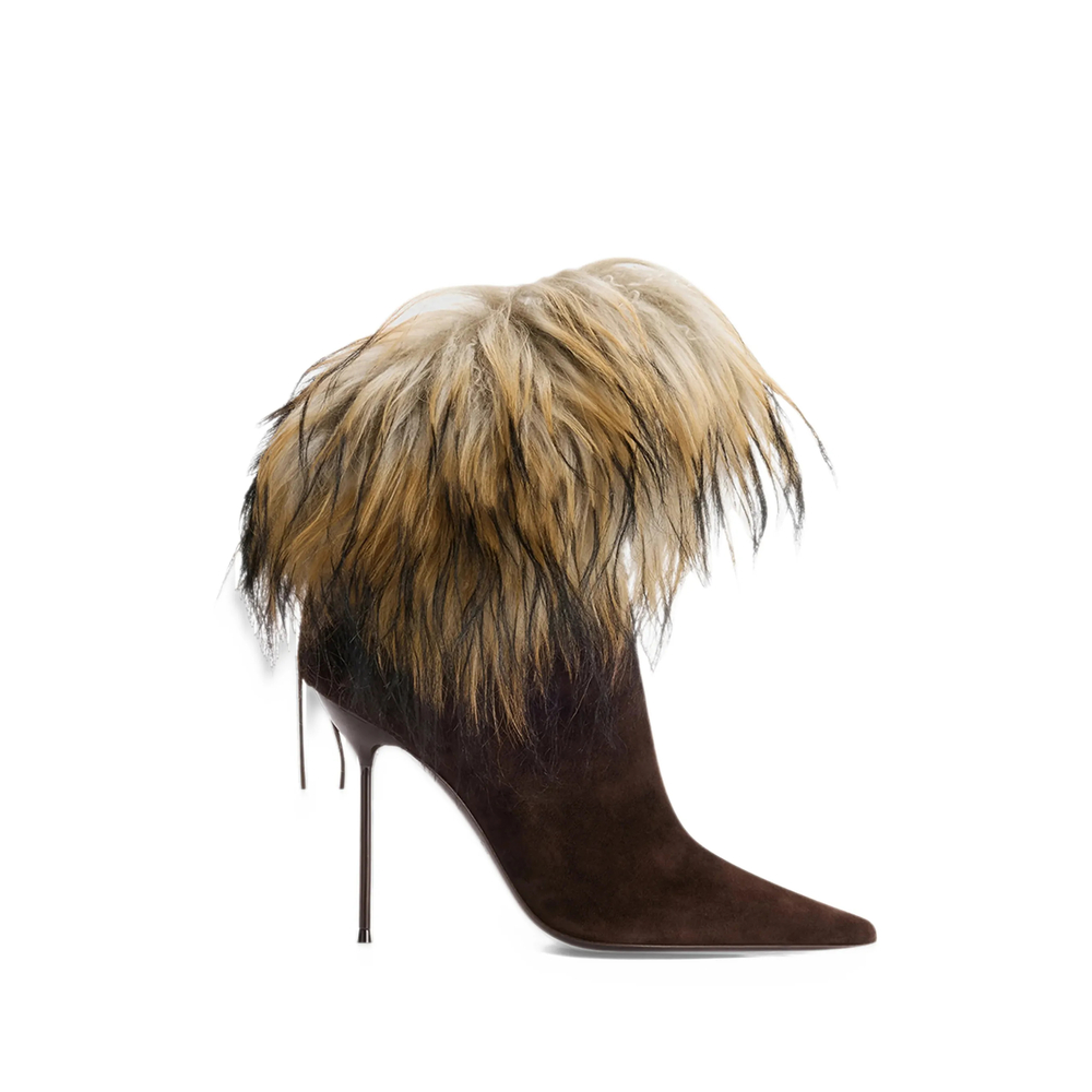 Paris Texas Lidia Fur-trim Boots