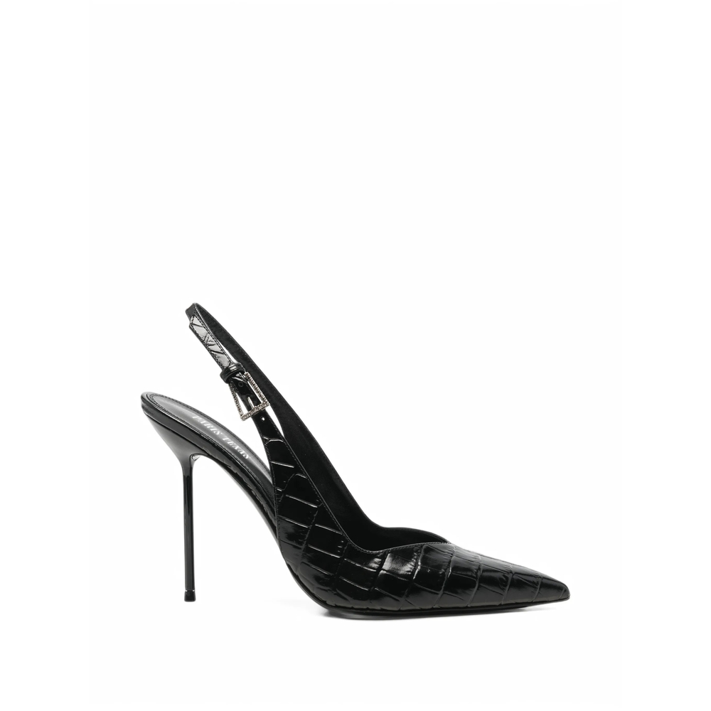 Paris Texas Lidia Croc-effect Slingback Pumps