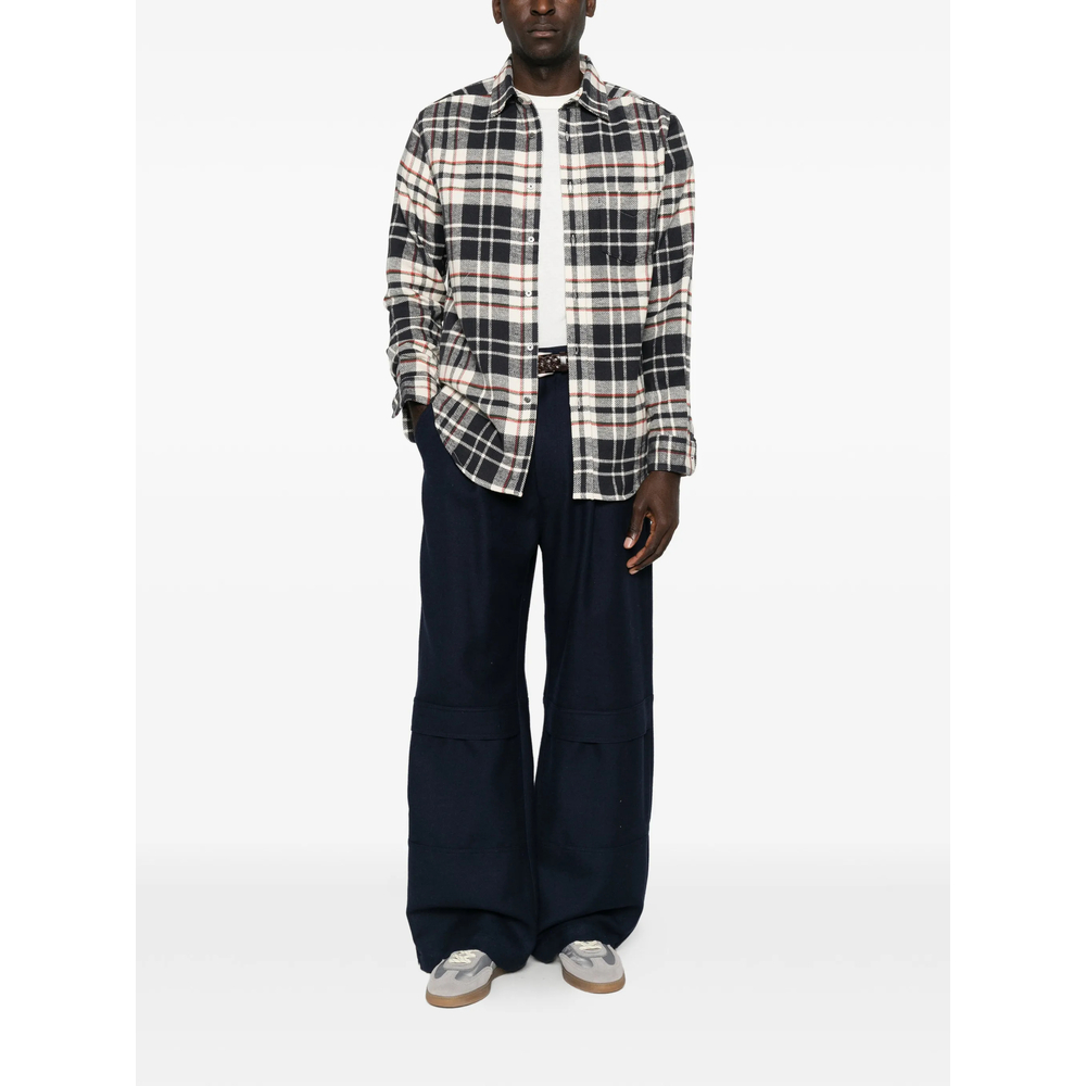 Check-Pattern Cotton Shirt