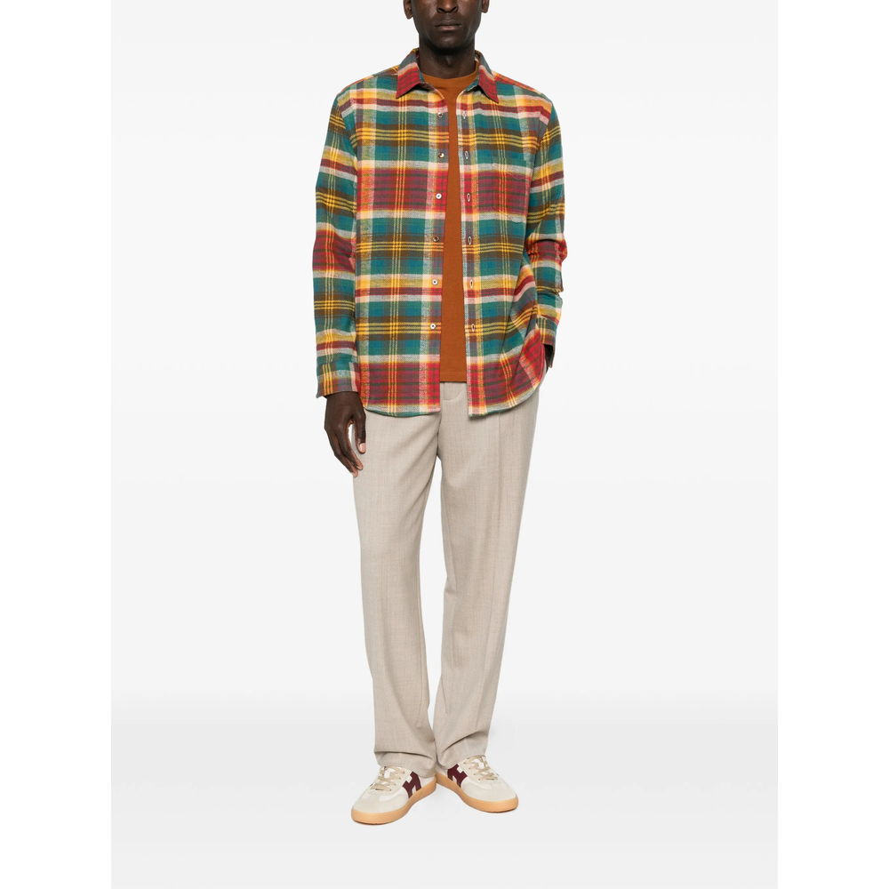 Check-Pattern Flannel Shirt