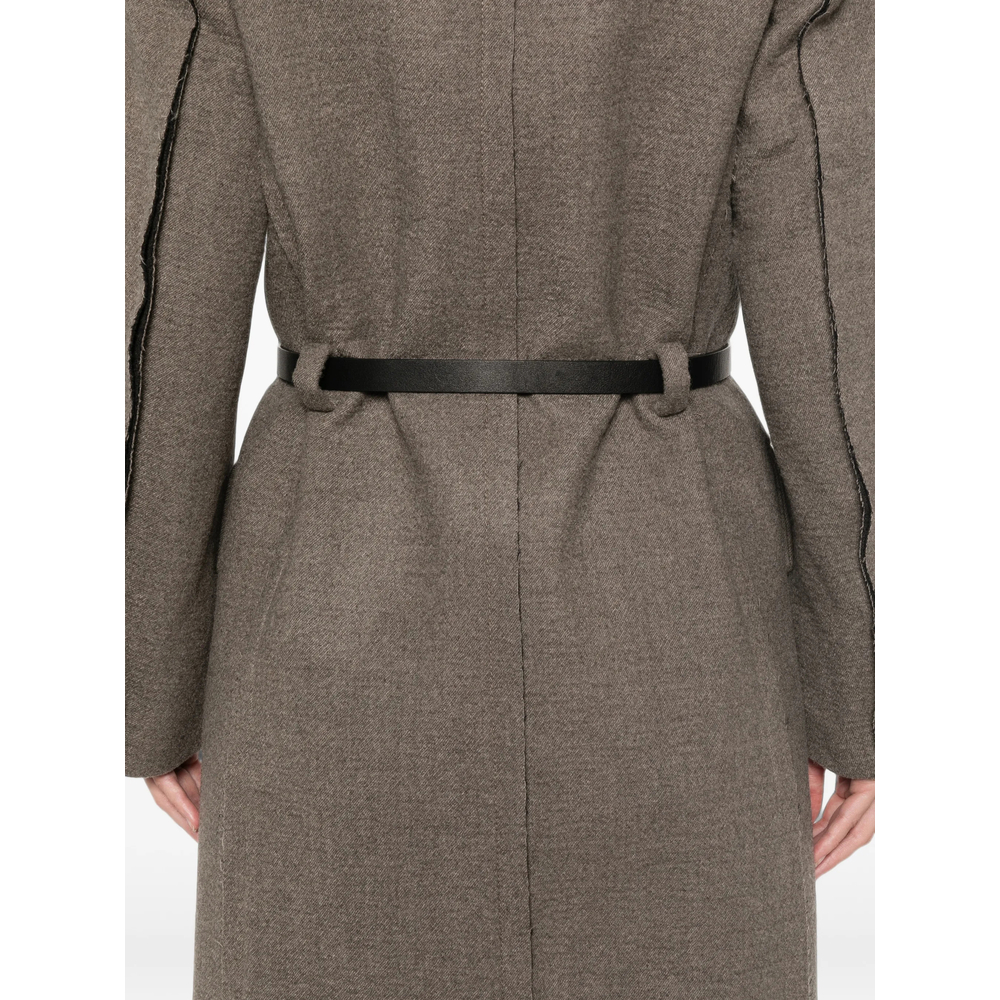 Double-Breasted Belted Coat