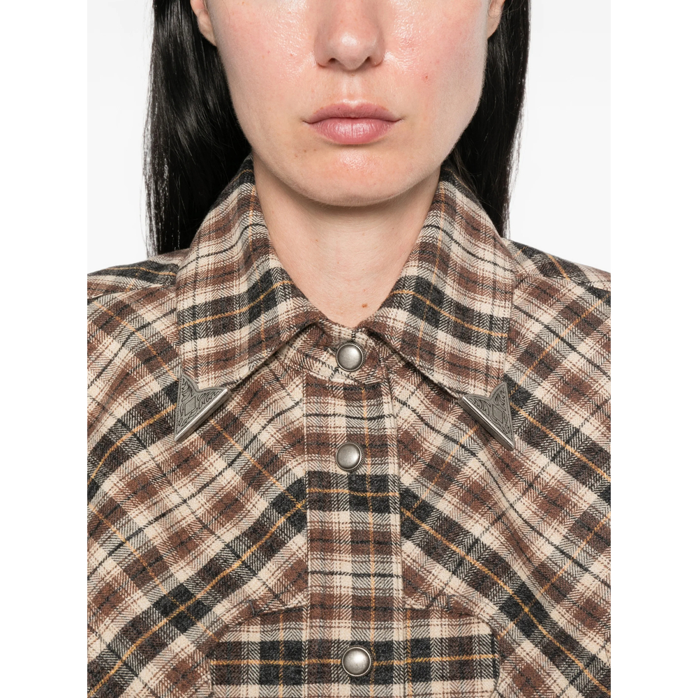 Check-Pattern Western Shirt