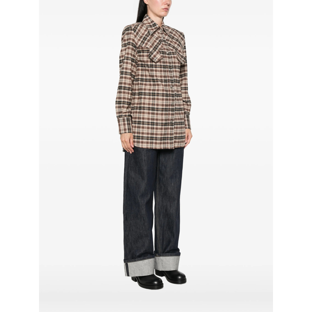 Check-Pattern Western Shirt
